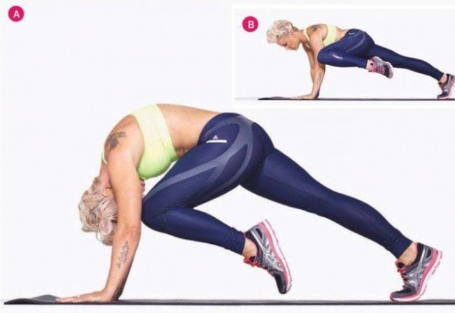 подтягивание колена