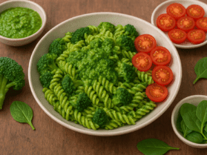 Паста з броколі та шпинатом