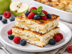 Сирно-яблучна запіканка