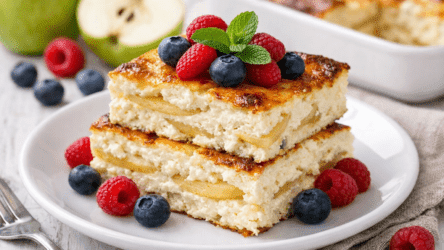 Сирно-яблучна запіканка