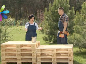 Меблі для дачі з піддонів своїми руками