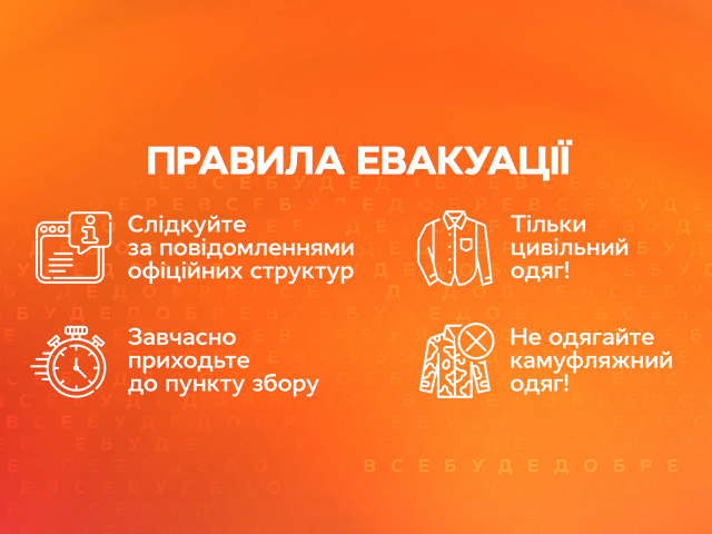 Як краще евакуюватися з районів бойових дій, розповідає Надія Матвєєва Правила евакуації