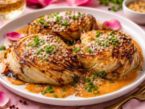 Стейк із капусти в соусі том ям