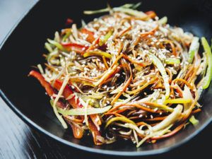 стеклянная лапша с капустой
