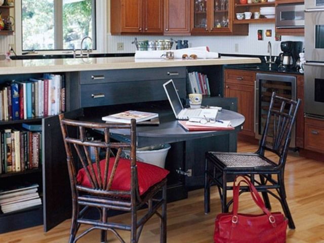 Топ-10 ідей, як перетворити кімнату в домашній офіс! breakfast-table-workstation