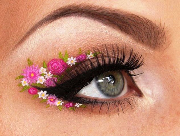 Красивый и стильный макияж для глаз! 18 креативных идей 6-макияж