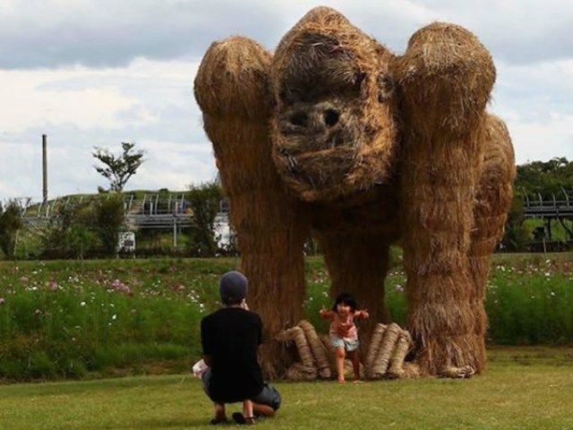 15 невероятных скульптур из стога сена 8-скульптура