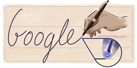  Doodle 117 лет со дня рождения Ласло Биро