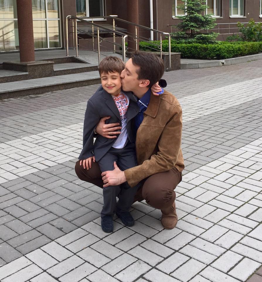 Михаил Присяжнюк с сыном