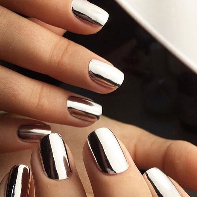 дизайн-ногтей-зеркальный