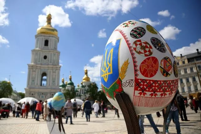 Открытие выставки писанок
