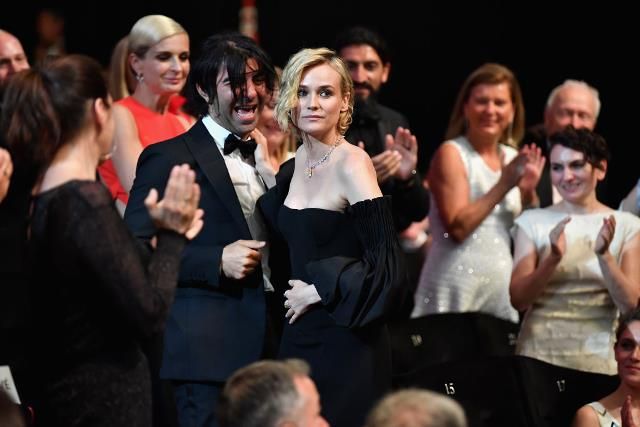 during the Closing Ceremony of the 70th annual Cannes Film Festival at Palais des Festivals on May 28, 2017 in Cannes, France.