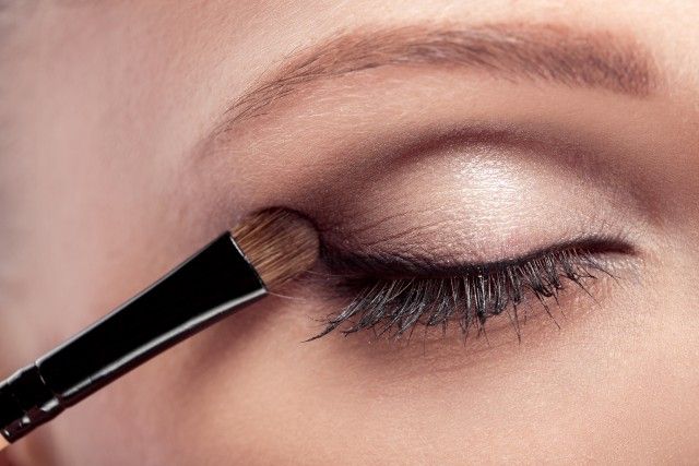 Makeup.  Eye shadow brush