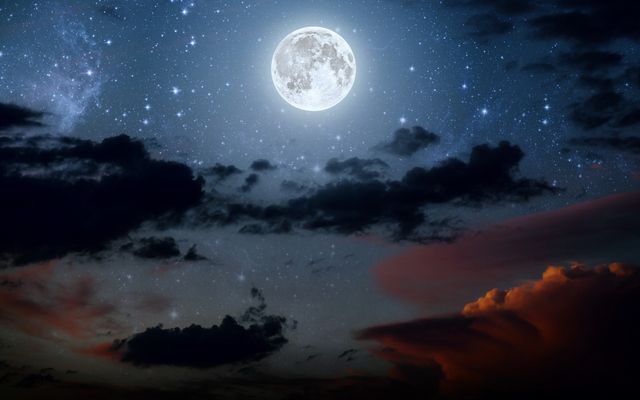 Місячний календар на березень 2018: сприятливі дні для будь-яких починань луна, небо, ночь, звезды