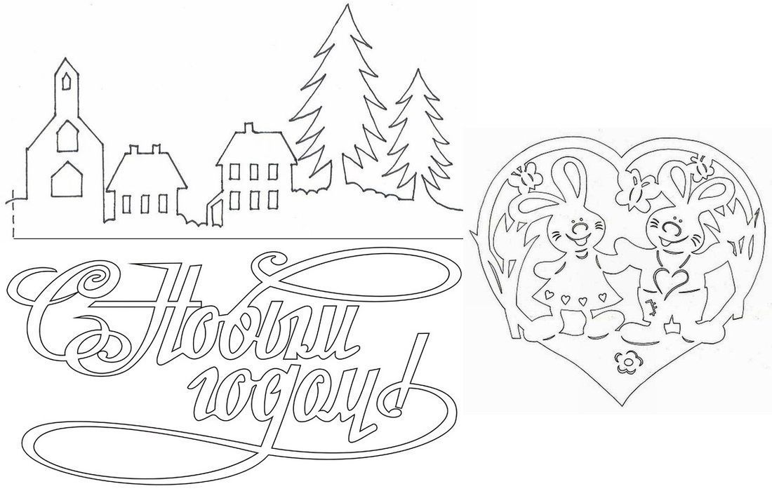 Як прикрасити вікна на Новий рік 2022: шаблони, схеми, трафарети