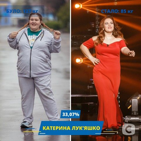 Учасники «Зважені та щасливі»-9: фото до і після проєкту катя зеленая