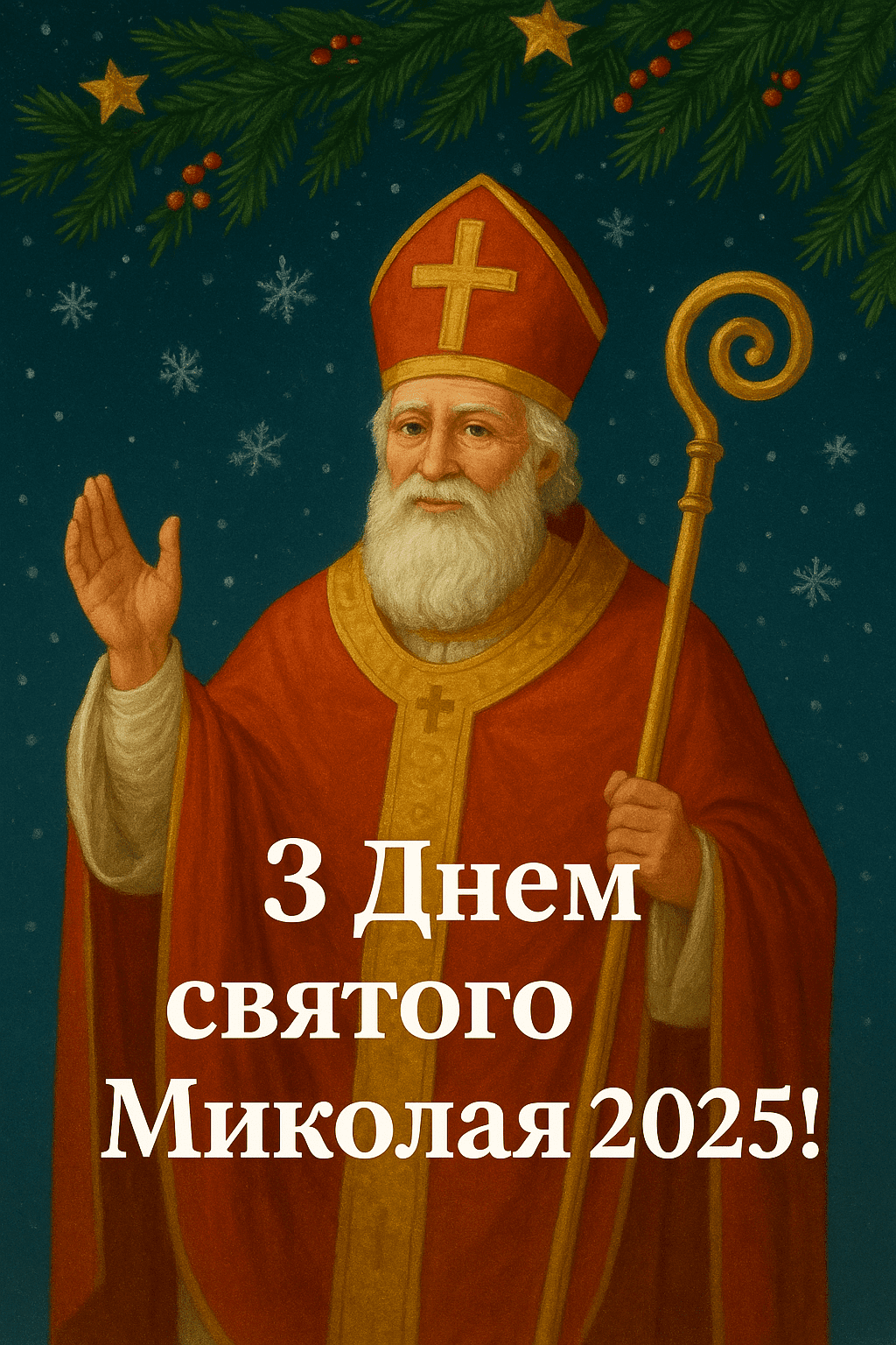 Привітання з Днем святого Миколая 2025