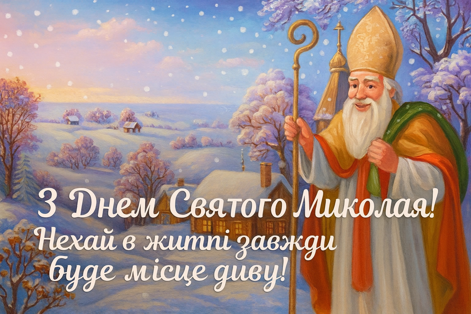Привітання з Днем святого Миколая 2025