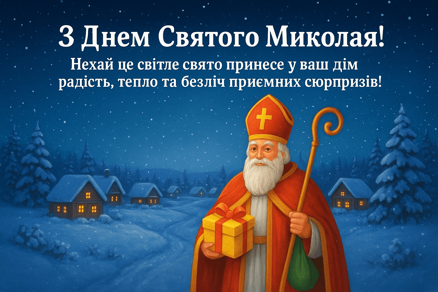 Привітання з Днем святого Миколая 2025