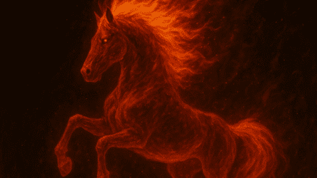 Символ 2026 року - Червоний вогняний кінь