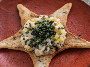 Новорічний тартар з гребінцем — рецепт від МастерШеф-16