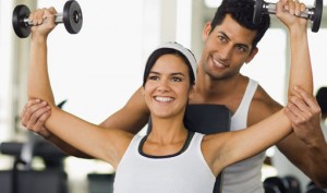 Young Couple Exercising