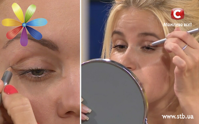макияж с помощью карандаша