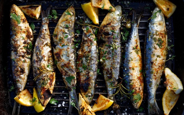рыба на мангале