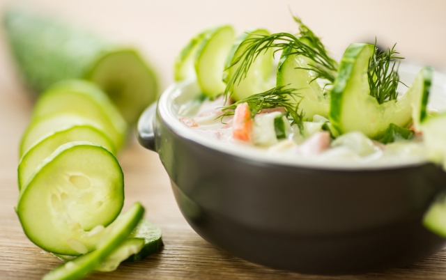 Огуречный суп с семгой: рецепт пошаговый