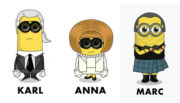 Анна Винтур, Карл Лагерфельд и Жан-Поль Готье перевоплотились в Миньонов Minions26072015-1